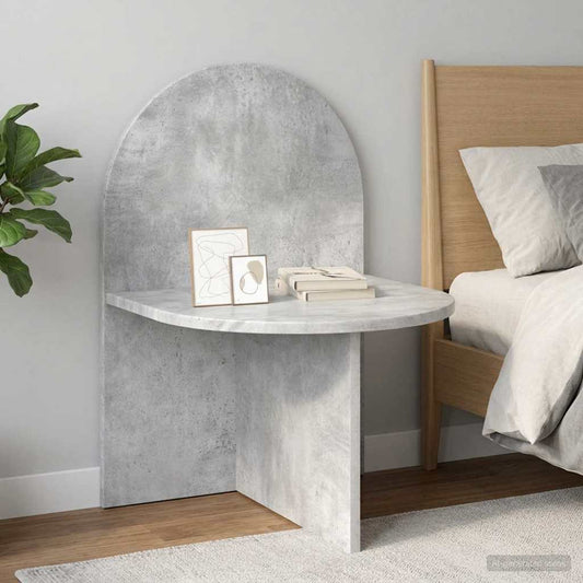 Bedside Table 2 pcs Concrete Grey 48 x 49 x 65 cm