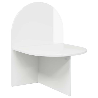 Bedside Table 2 pcs High Gloss White 48 x 49 x 65 cm