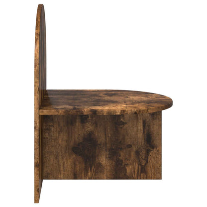 Bedside Table Smoked Oak 48 x 49 x 65 cm Engineered Wood