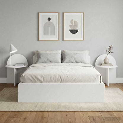 Bedside Table 2 pcs White 40 x 35.5 x 45.5 cm Engineered Wood