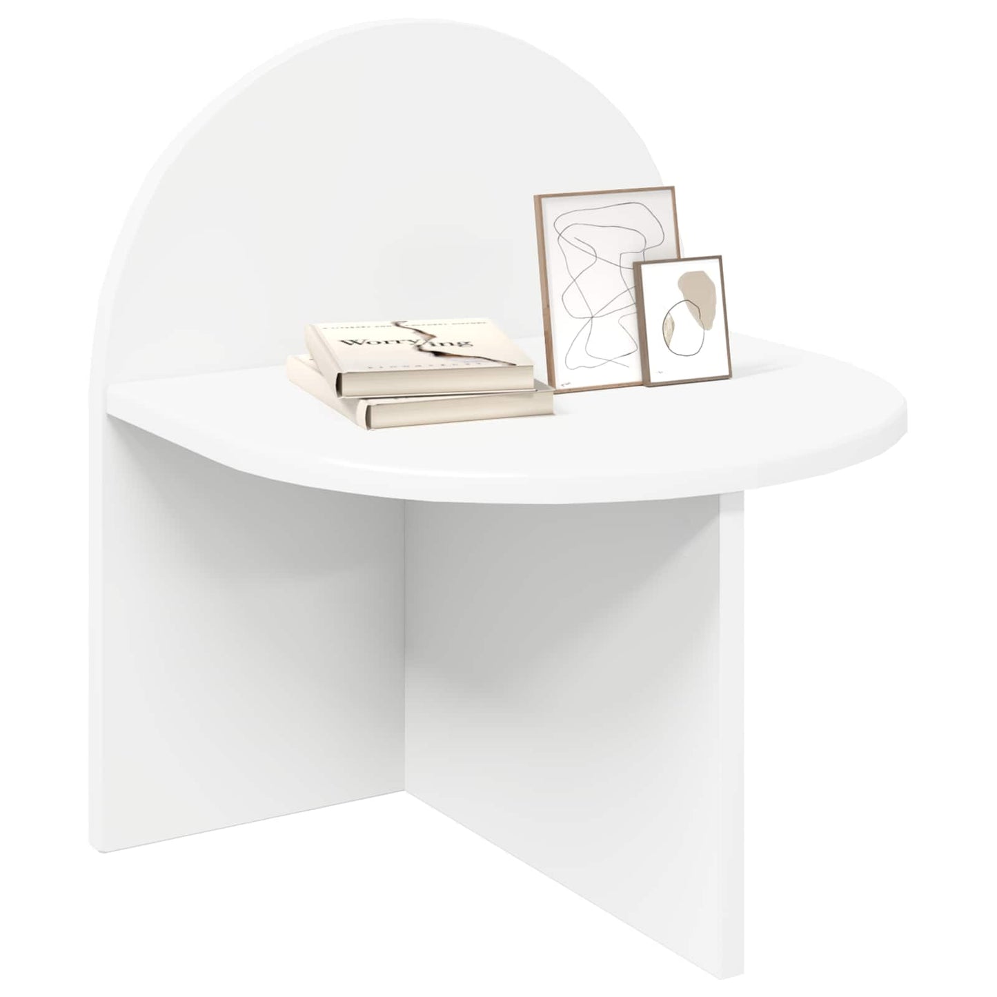 Bedside Table 2 pcs White 40 x 35.5 x 45.5 cm Engineered Wood