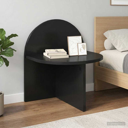 Bedside Table 2 pcs Black Oak 40 x 35.5 x 45.5 cm