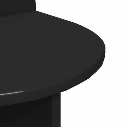 Bedside Table 2 pcs Black Oak 40 x 35.5 x 45.5 cm