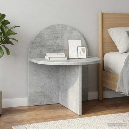 Bedside Table 2 pcs Concrete Grey 40 x 35.5 x 45.5 cm