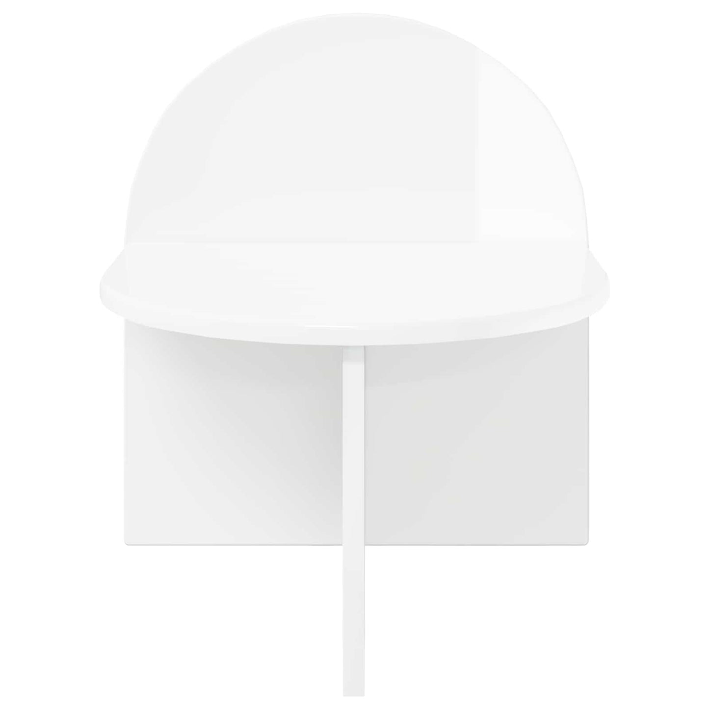 Bedside Table High Gloss White 40 x 35.5 x 45.5 cm