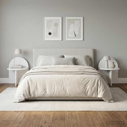 Bedside Table 2 pcs High Gloss White 40 x 35.5 x 45.5 cm