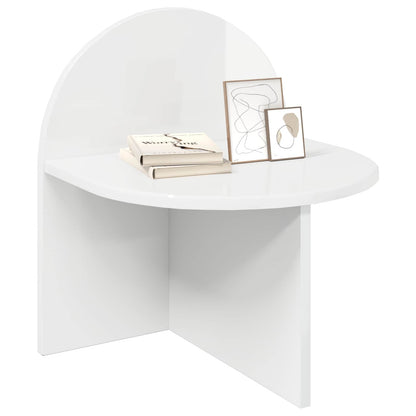 Bedside Table 2 pcs High Gloss White 40 x 35.5 x 45.5 cm