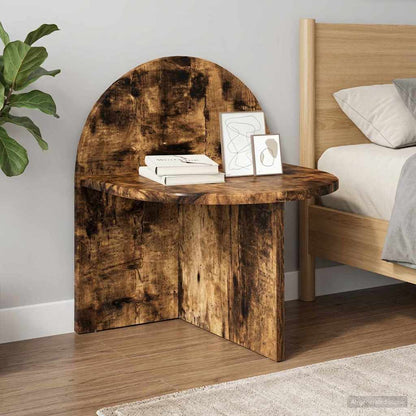 Bedside Table Smoked Oak 40 x 35.5 x 45.5 cm Engineered Wood