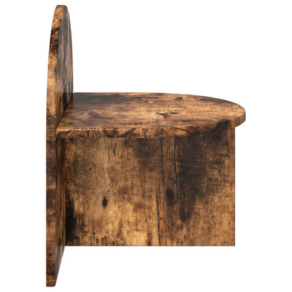 Bedside Table Smoked Oak 40 x 35.5 x 45.5 cm Engineered Wood