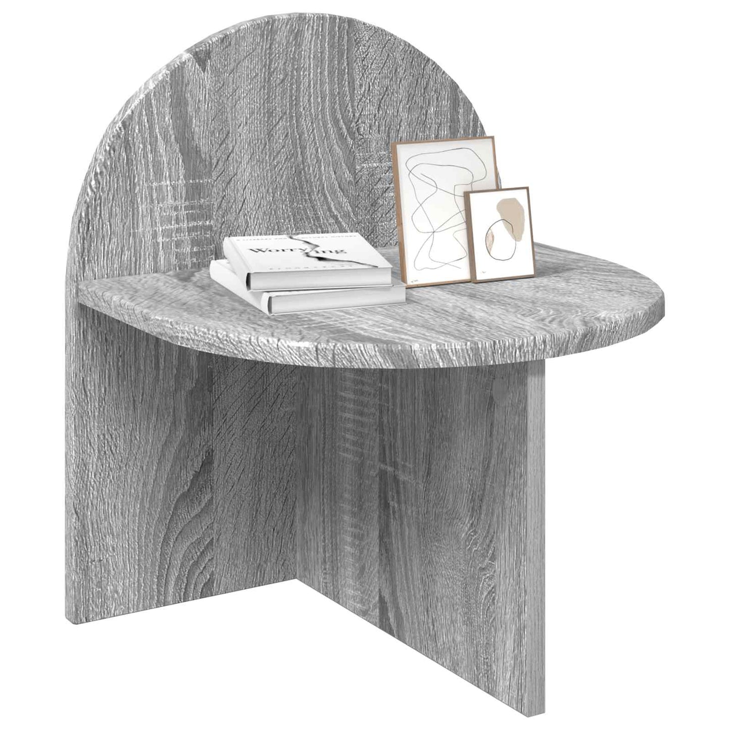Bedside Table Grey Sonoma 40 x 35.5 x 45.5 cm Engineered Wood