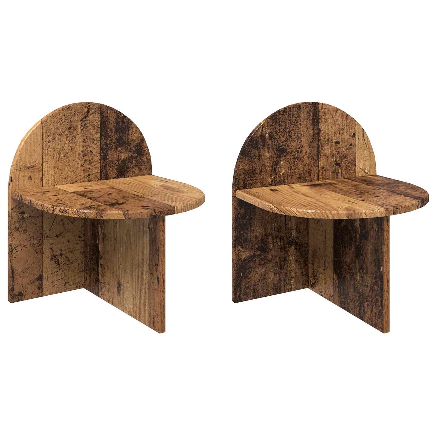 Bedside Table 2 pcs Old Wood 40 x 35.5 x 45.5 cm