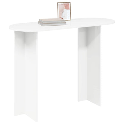 Console Table White 100 x 39.5 x 75 cm Engineered Wood