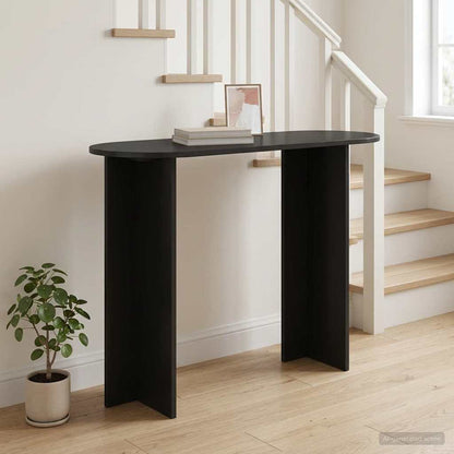 Console Table Black Oak 100 x 39.5 x 75 cm Engineered Wood