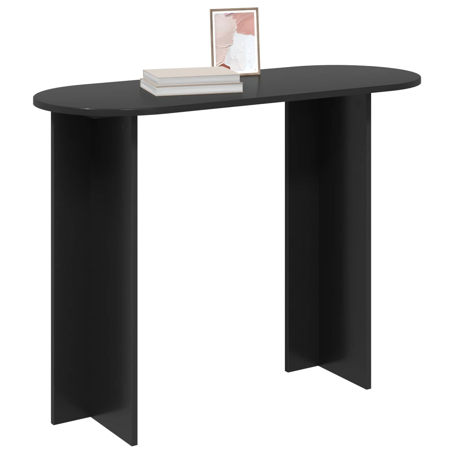 Console Table Black Oak 100 x 39.5 x 75 cm Engineered Wood