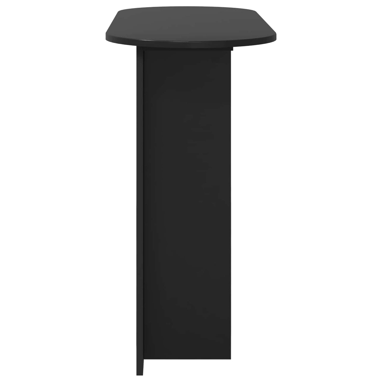 Console Table Black Oak 100 x 39.5 x 75 cm Engineered Wood