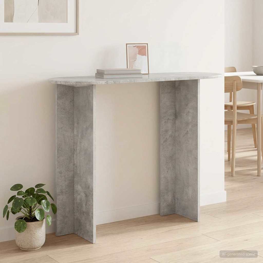Console Table Concrete Grey 100 x 39.5 x 75 cm Engineered Wood