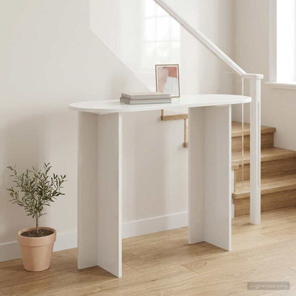 Console Table with Storage High Gloss White 100 x 39.5 x 75 cm