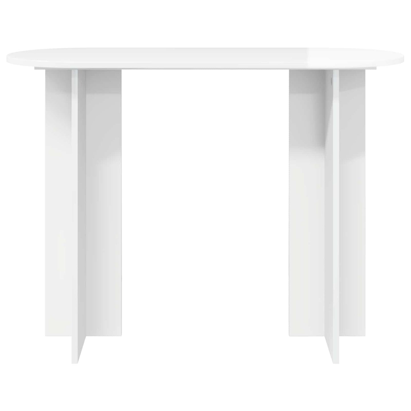 Console Table with Storage High Gloss White 100 x 39.5 x 75 cm