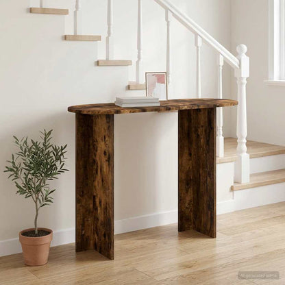Console Table Smoked Oak 100 x 39.5 x 75 cm Engineered Wood