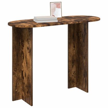 Console Table Smoked Oak 100 x 39.5 x 75 cm Engineered Wood