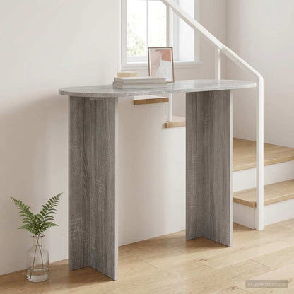 Console Table Grey Sonoma 100 x 39.5 x 75 cm Engineered Wood