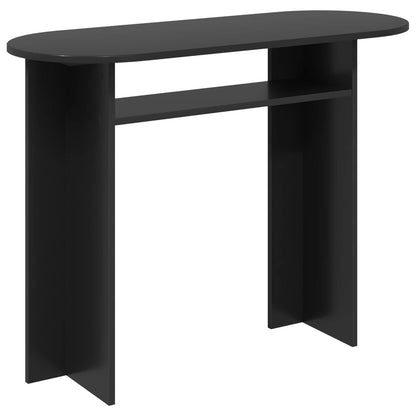 Console Table Black Oak 100 x 39.5 x 75 cm Engineered Wood