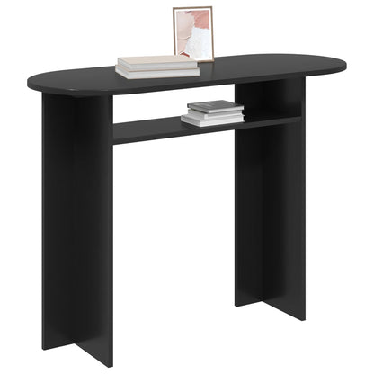 Console Table Black Oak 100 x 39.5 x 75 cm Engineered Wood