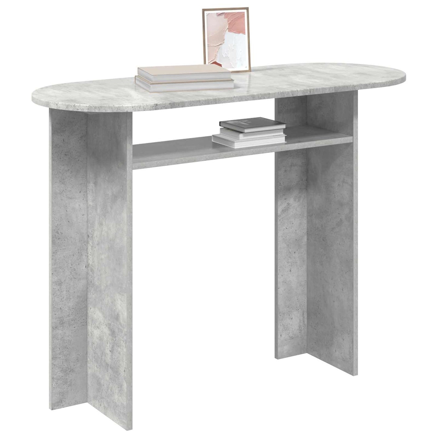 Console Table Concrete Grey 100 x 39.5 x 75 cm Engineered Wood