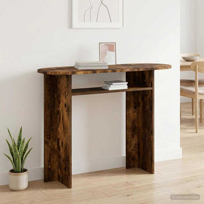 Console Table Smoked Oak 100 x 39.5 x 75 cm Engineered Wood