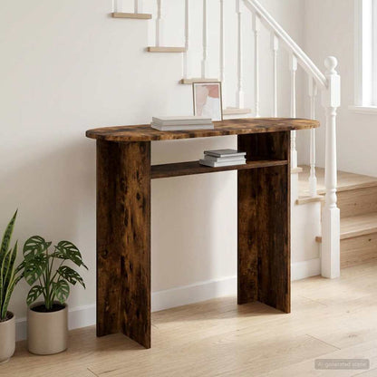 Console Table Smoked Oak 100 x 39.5 x 75 cm Engineered Wood