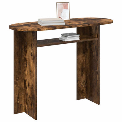 Console Table Smoked Oak 100 x 39.5 x 75 cm Engineered Wood