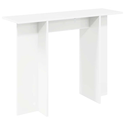 Console Table White 100 x 30 x 75 cm Engineered Wood