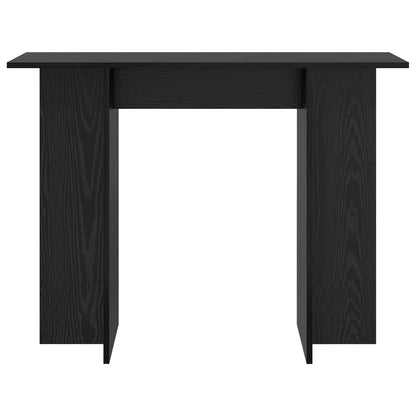 Console Table Black Oak 100 x 30 x 75 cm Engineered Wood