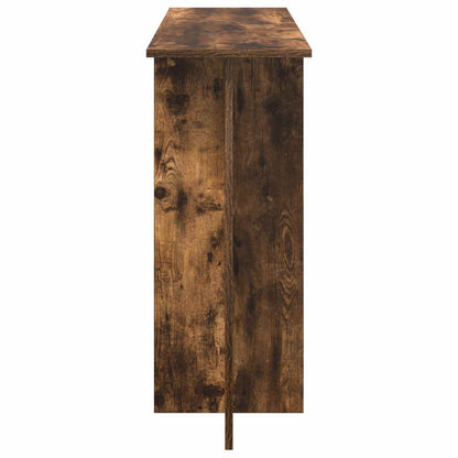 Console Table Smoked Oak 100 x 30 x 75 cm Engineered Wood