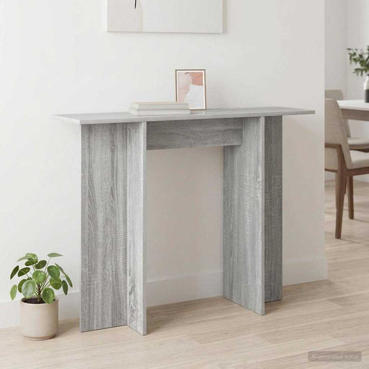 Console Table Grey Sonoma 100 x 30 x 75 cm Engineered Wood
