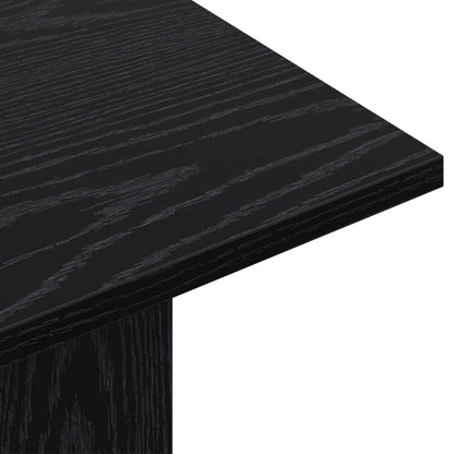Console Table Black Oak 100 x 30 x 75 cm Engineered Wood