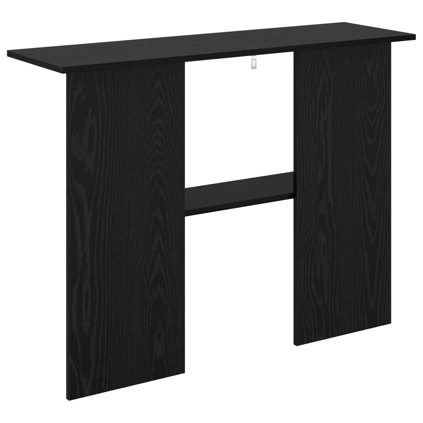 Console Table Black Oak 100 x 30 x 75 cm Engineered Wood