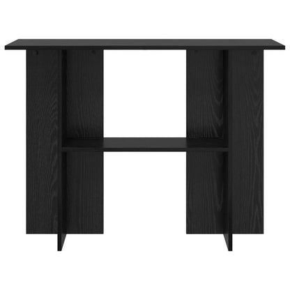 Console Table Black Oak 100 x 30 x 75 cm Engineered Wood