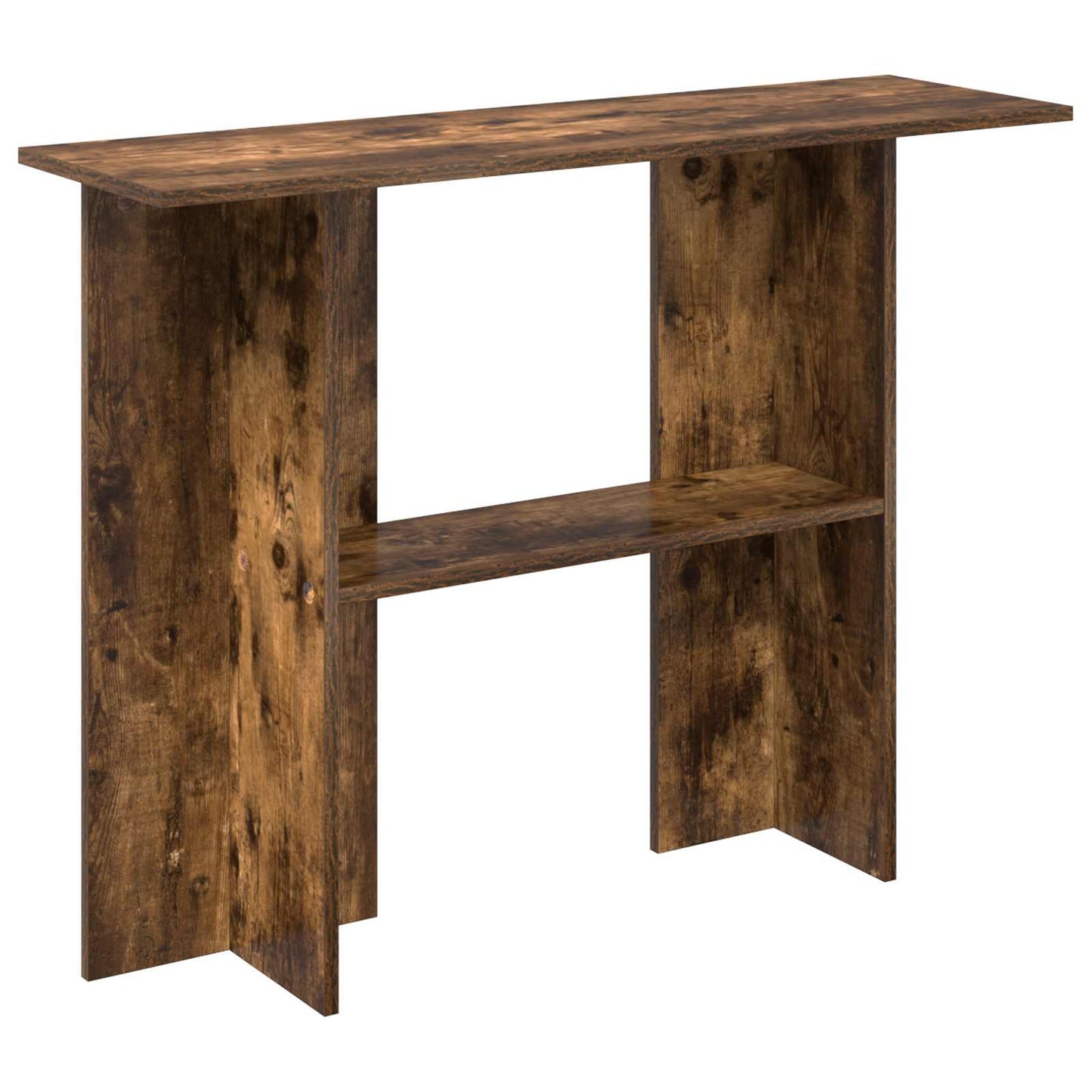 Console Table Smoked Oak 100 x 30 x 75 cm Engineered Wood