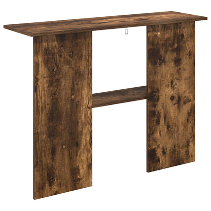Console Table Smoked Oak 100 x 30 x 75 cm Engineered Wood