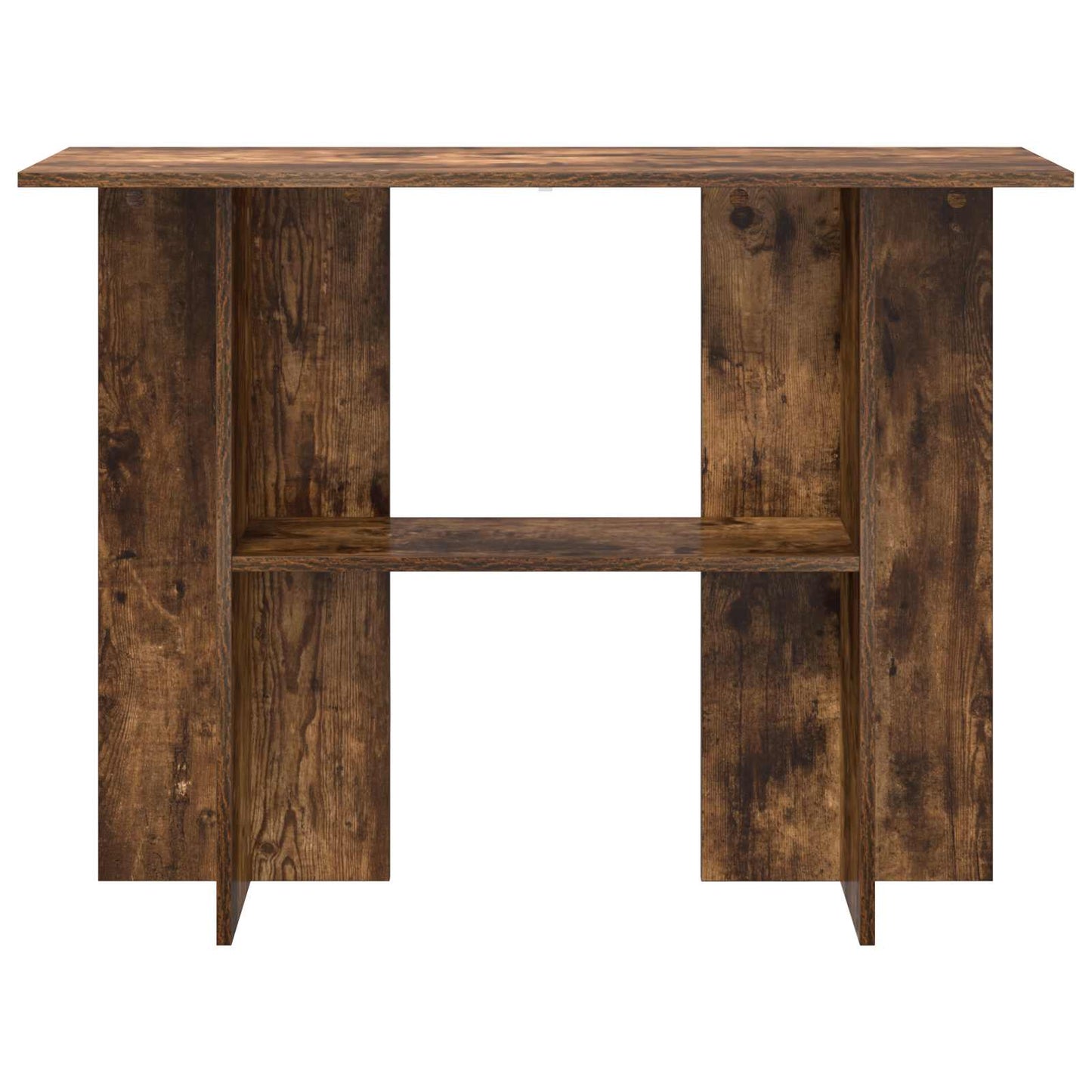 Console Table Smoked Oak 100 x 30 x 75 cm Engineered Wood