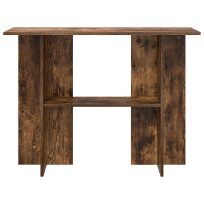 Console Table Smoked Oak 100 x 30 x 75 cm Engineered Wood
