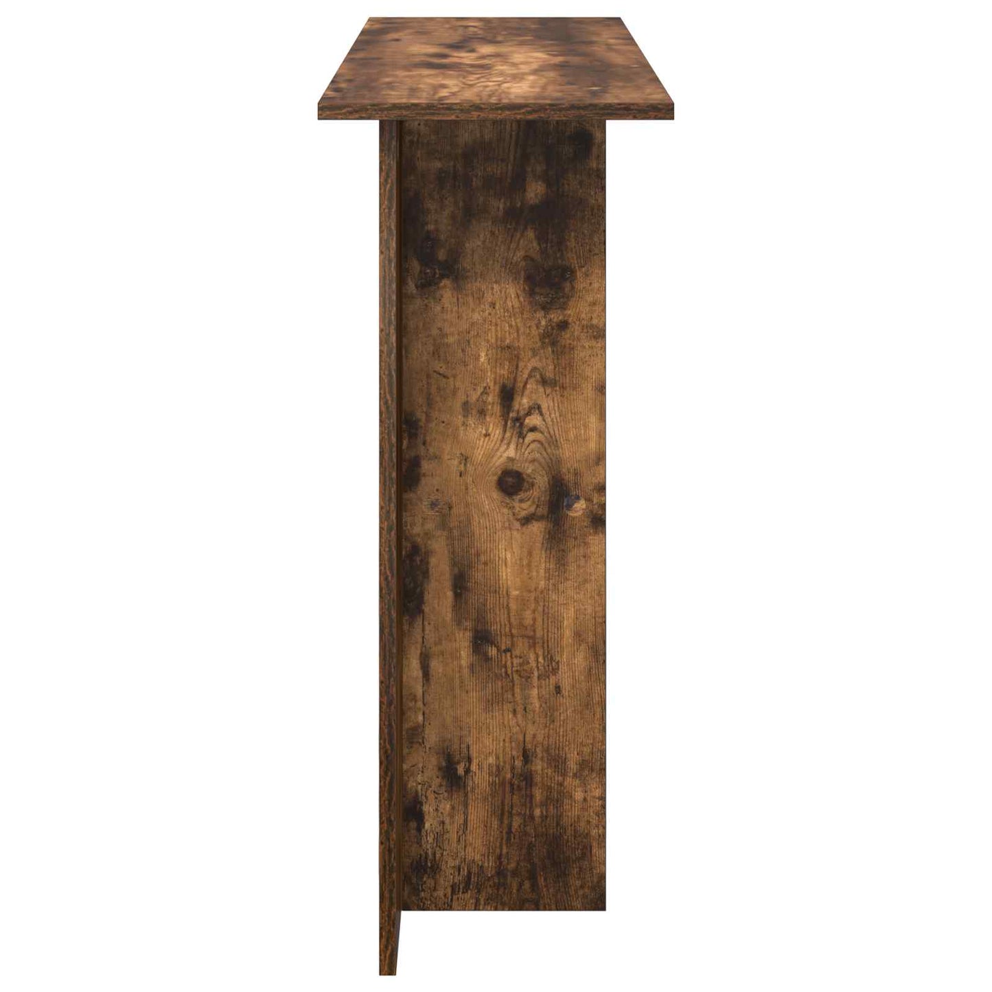 Console Table Smoked Oak 100 x 30 x 75 cm Engineered Wood
