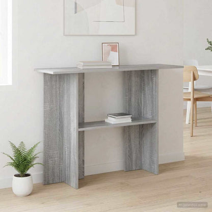 Console Table Grey Sonoma 100 x 30 x 75 cm Engineered Wood