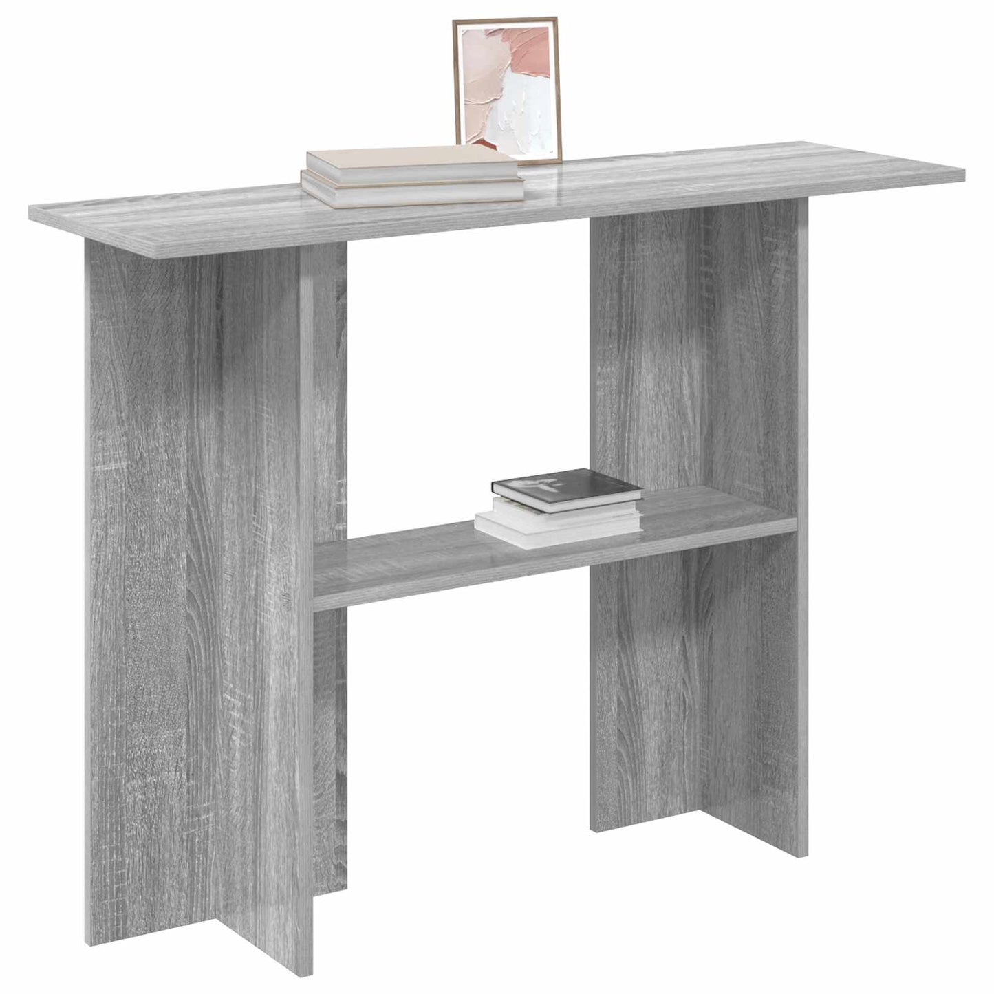 Console Table Grey Sonoma 100 x 30 x 75 cm Engineered Wood