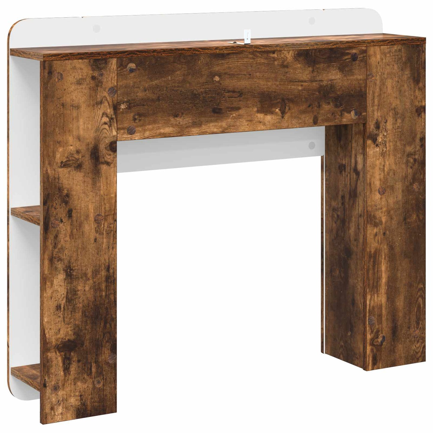 Headboard Cabinet with Storage Smoked Oak Engineered Wood