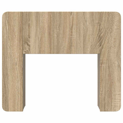 Headboard Cabinet with Storage Sonoma Oak Engineered Wood