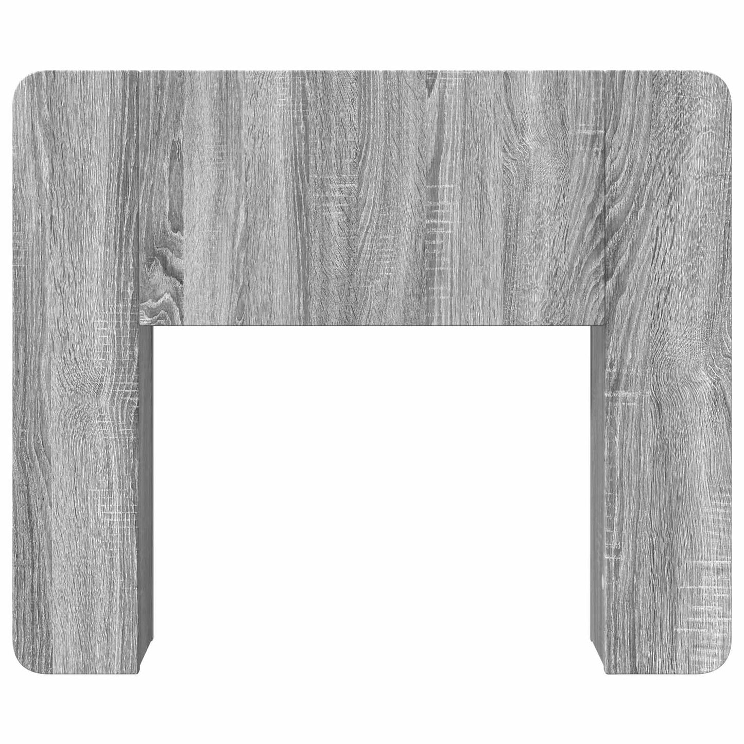 Headboard Cabinet with Storage Grey Sonoma Engineered Wood