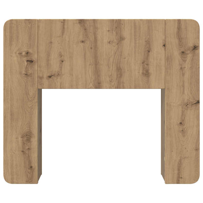 Headboard Cabinet with Storage Artisan Oak 119.5 x 18.5 x 80 cm