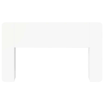 Headboard Cabinet White 135 x 18.5 x 80 cm Engineered Wood